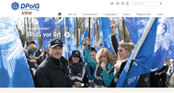 Desktop Screenshot of dpolg-nrw.de